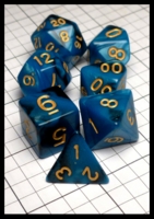 Dice : Dice - Dice Sets - Chinese Dice Blue and Black Swirl with Gold - eBay Jun 2016